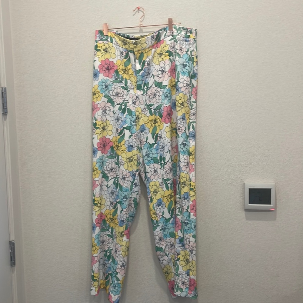 Eloquii Floral Suit Pants
